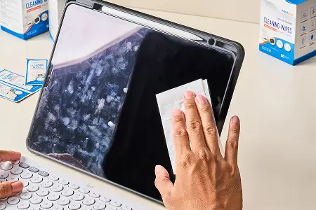 Bahaya membersihkan layar dengan tisu basah biasa